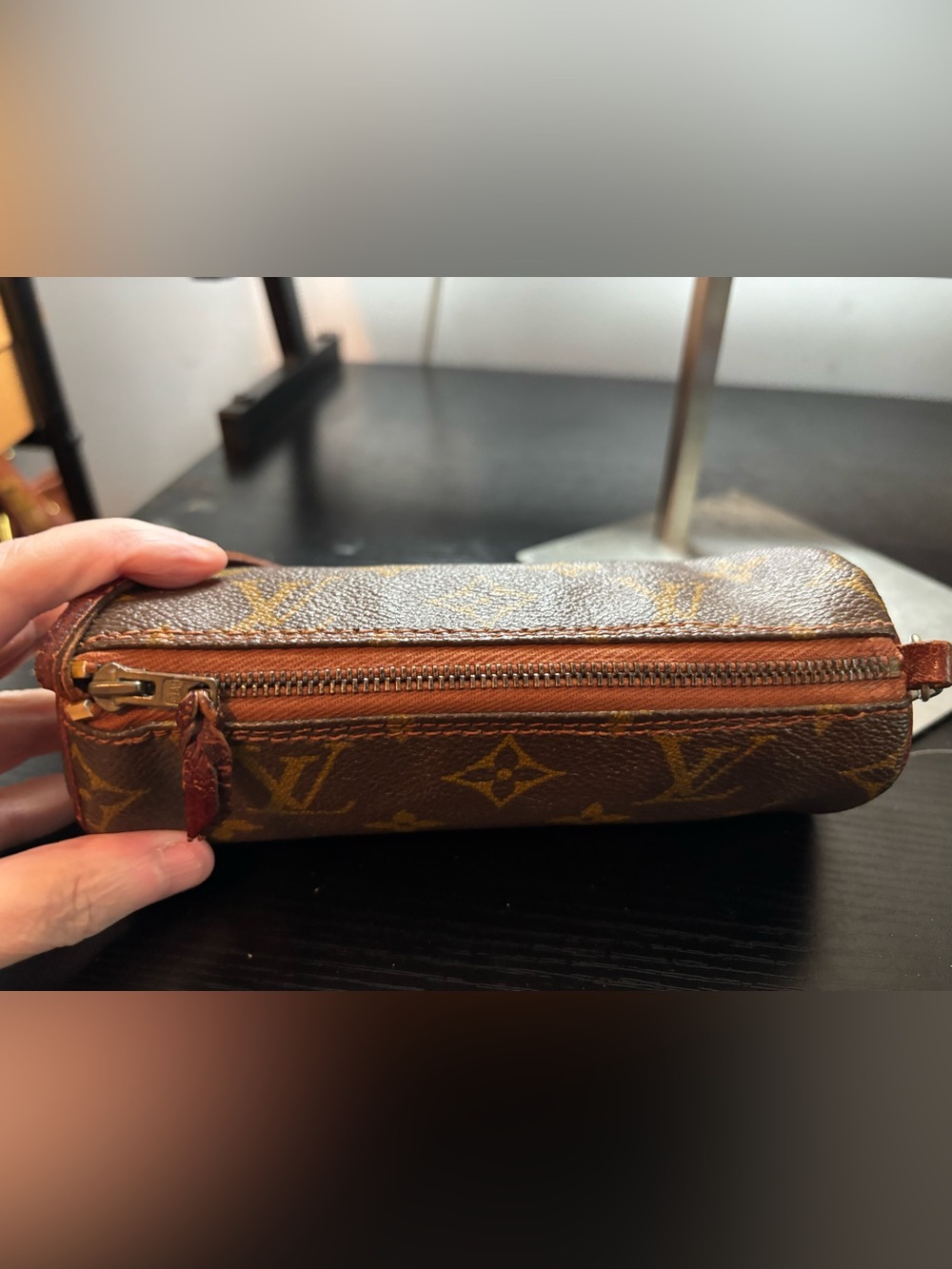 Rare Vintage 1970s Louis Vuitton Monogram Mini Papillon Pouch - Picture 8 of 12